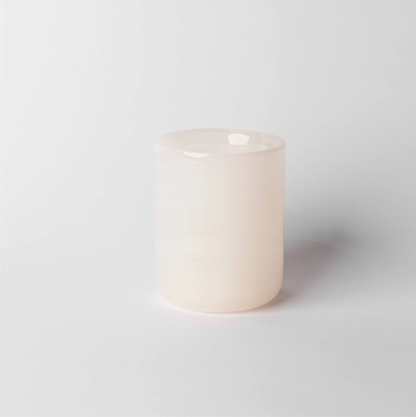 Tea Light Candle Jars - Pink Onyx