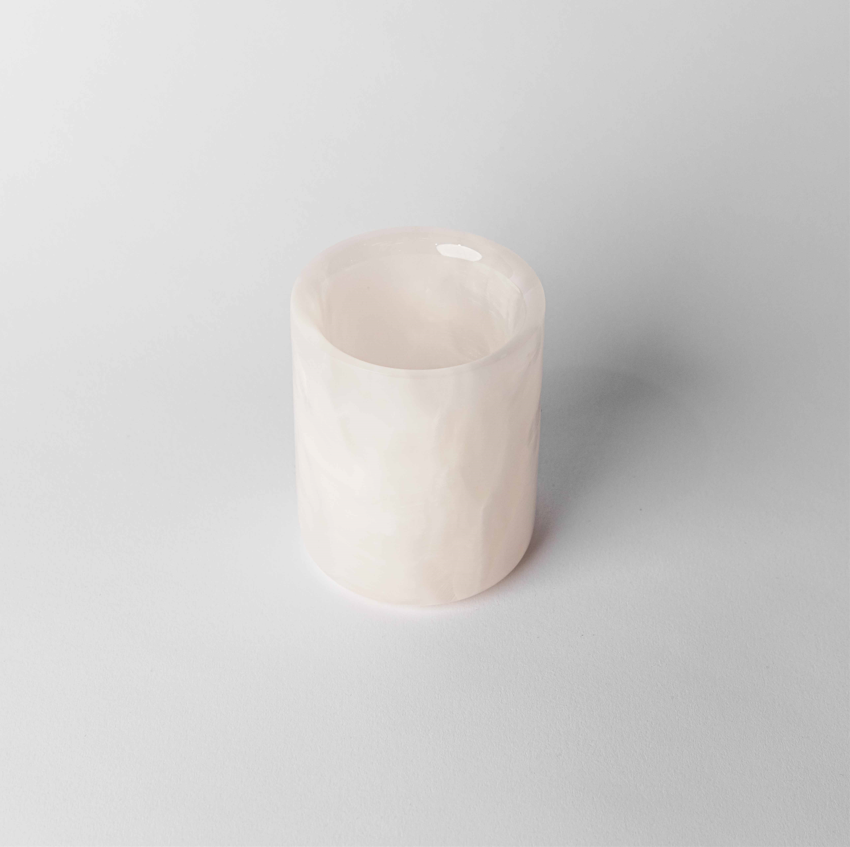 Tea Light Candle Jars - White